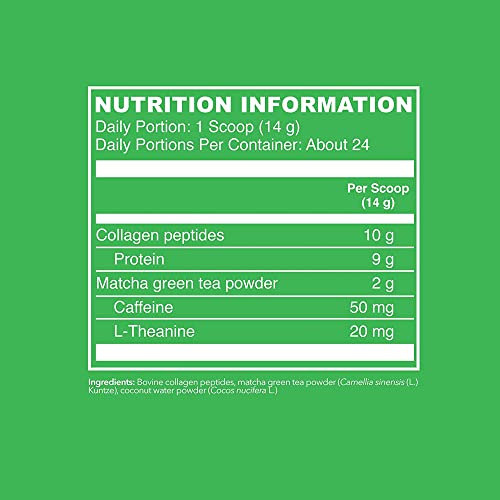 Vital Proteins Matcha Collagen Peptides Powder Supplement, L-theanine & Caffeine, Matcha Green Tea VITAL PROTEINS buy supplements canada