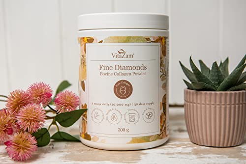 Vitazam Fine Diamond Bovine Collagen Powder - Hydrolyzed Type 1 & 3 Collagen Powder Protein VitaZam buy supplements canada