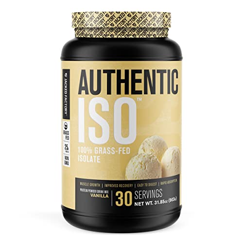 Jacked Factory Authentic ISO Grass Fed Whey Protein Isolate Powder - Low Carb Jacked Factory buy supplements canada