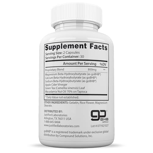 (3 Pack) Lifestyle Keto Pills 800MG Includes Patented goBHB Exogenous Ketones Advanced Justified Laboratories buy supplements canada
