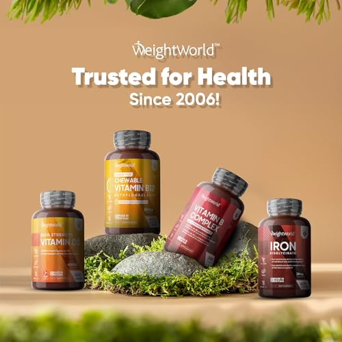 Vitamin B12 Tablets High Strength – 1000mcg Vegan B12 Supplement – 450 Pure Methylcob WeightWorld buy supplements canada