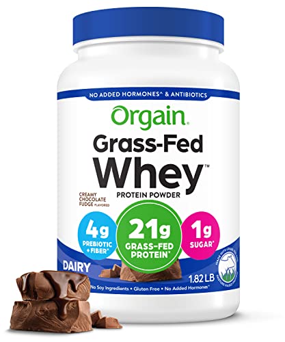 Orgain Whey Protein Powder, Creamy Chocolate Fudge - 21g Grass Fed Dairy Protein Orgain buy supplements canada
