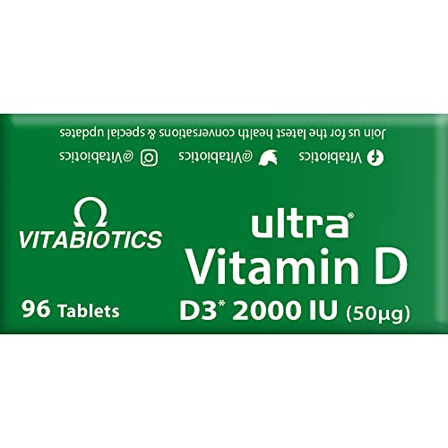 Vitabiotics Ultra Vitamin D Tablets 2000IU Extra Strength - 96 Count ( Pack of 1) Vitabiotics Ultra buy supplements canada