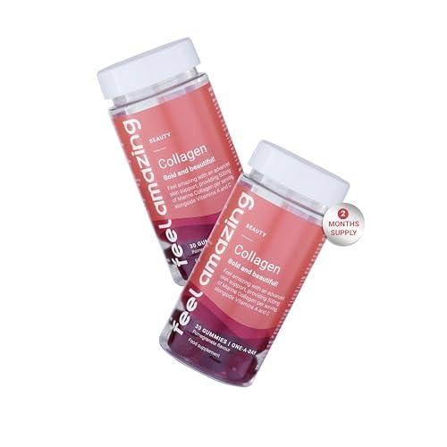 Collagen Gummies with Vitamins A and C, 500mg of Marine Collagen Per Serving, Advanced Skin Support, Feel Amazing buy supplements canada