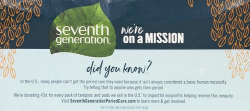 Seventh Generation Pantiliner Pads, Free & Clear, 50 Count Seventh Generation buy supplements canada
