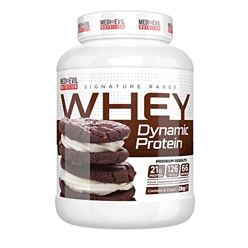 Medi-Evil Nutrition Whey Dynamic Protein, Cookies and Cream Flavour, 2kg, 66 Servings Medi-Evil Nutrition buy supplements canada