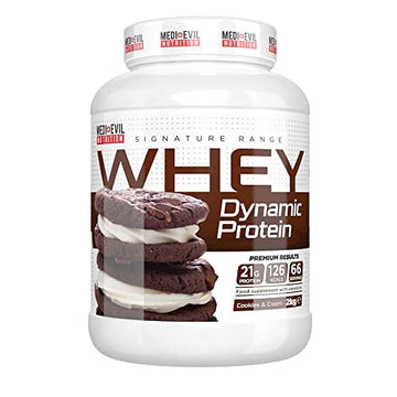 Medi-Evil Nutrition Whey Dynamic Protein, Cookies and Cream Flavour, 2kg, 66 Servings Medi-Evil Nutrition buy supplements canada