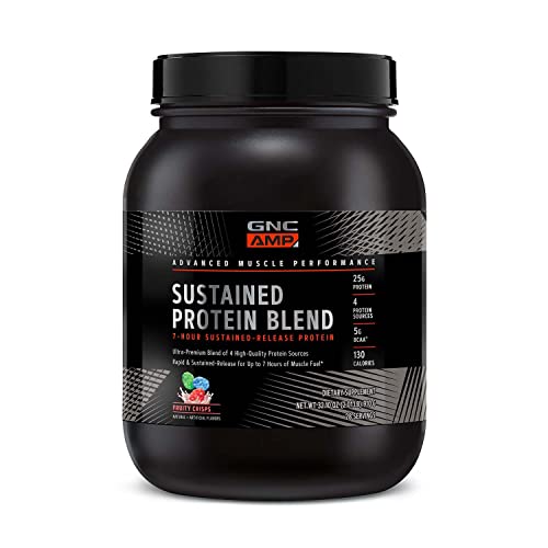 GNC AMP Sustained Protein Blend | Targeted Muscle Building and Exercise Formula GNC buy supplements canada