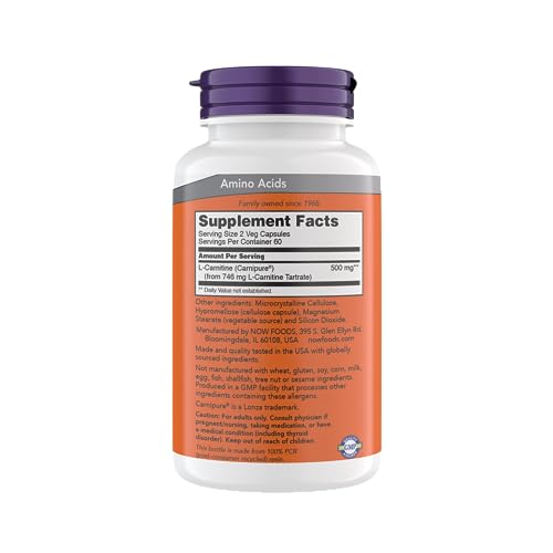 Now Supplements, L-Carnitine 250 mg, Purest Form*, Amino Acid*, Fitness Support* NOW buy supplements canada