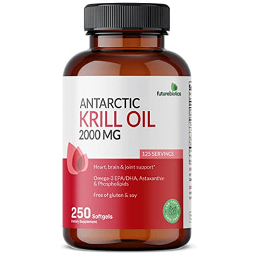Futurebiotics Antarctic Krill Oil 2000mg with Astaxanthin, Omega-3s EPA, DHA and Phospho Futurebiotics buy supplements canada