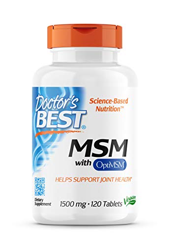 Doctor's Best MSM with OptiMSM, Non-GMO, Gluten Free, Joint Support, 1500 mg Doctor's BEST buy supplements canada