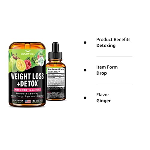 Weight Loss Drops Natural Detox Made in USA - Diet Drops for Fat Loss - Effective Appetite FQQF buy supplements canada