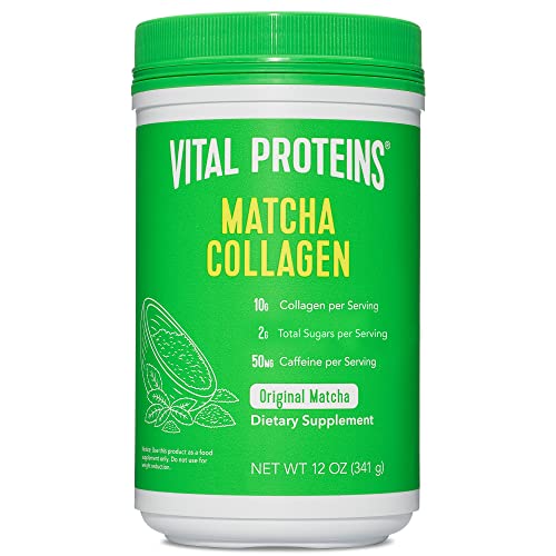 Vital Proteins Matcha Collagen Peptides Powder Supplement, L-theanine & Caffeine, Matcha Green Tea VITAL PROTEINS buy supplements canada