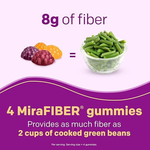 MiraLAX New MiraFIBER Gummies, 8g of Daily Prebiotic Fiber with B Vitamin MiraLAX buy supplements canada