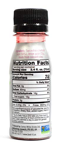 BEET IT Sport Pro-Elite Shot, (15 Shots) Nitrate 400, Non GMO Certified - Each Shot Contains BEET IT buy supplements canada