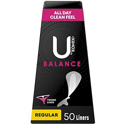 U by Kotex Balance Daily Wrapped Thong Panty Liners, Light Absorbency, Regular Length, 50 Count U by Kotex buy supplements canada
