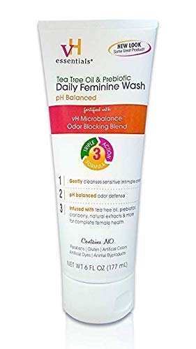 vH essentials Intimate Feminine Wash - pH Balanced with Tea Tree Oil, Cranberry, Prebiotics, Lavender vH essentials buy supplements canada