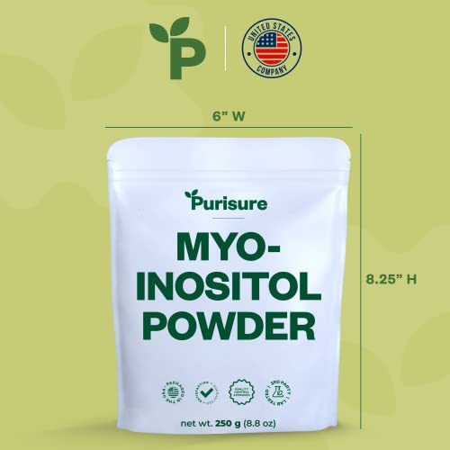 Purisure Myo-Inositol Powder, 250g, Fertility, Hormonal Balance and Ovarian Support Purisure buy supplements canada
