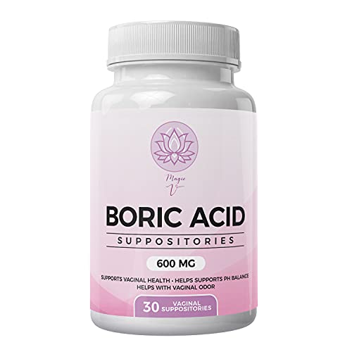 Magic V Steam Boric Acid Suppositories 600 MG 30 Count Optimal PH Support Made in The USA Magic V Steam buy supplements canada