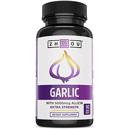 Zhou Nutrition Garlic Supplement With Allicin, Extra Strength 5000mcg Allicin Per Serving Zhou Nutrition buy supplements canada