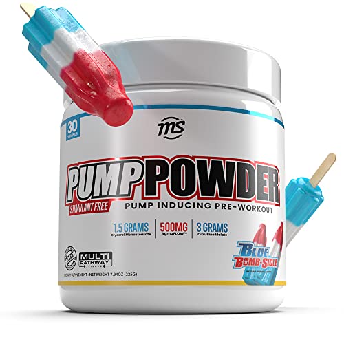 MAN Sports Pump Powder Blue Bombsicle - Stimulant Free Pre Workout Drink MAN Sports buy supplements canada