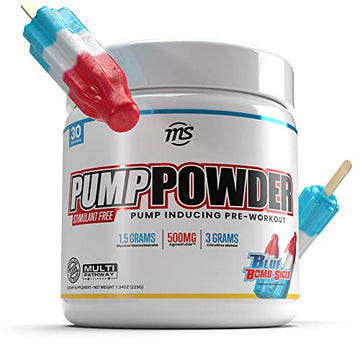 MAN Sports Pump Powder Blue Bombsicle - Stimulant Free Pre Workout Drink MAN Sports buy supplements canada