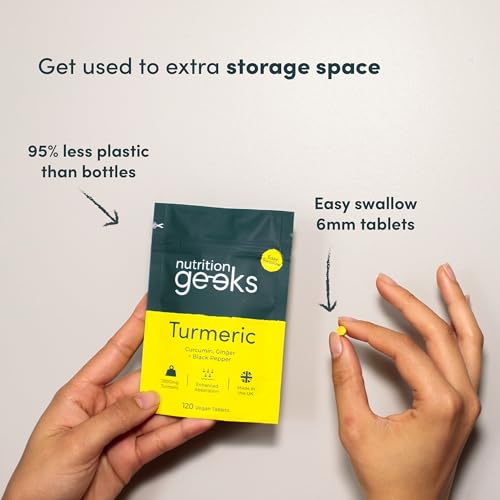 Nutrition Geeks Turmeric Tablets 2000 mg with Black Pepper & Ginger, High Strength Nutrition Geeks buy supplements canada