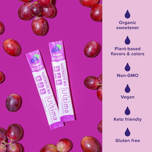 Ultima Replenisher Daily Electrolyte Drink Mix – Grape, 20 Stickpacks – Hydration Packets Ultima Replenisher buy supplements canada