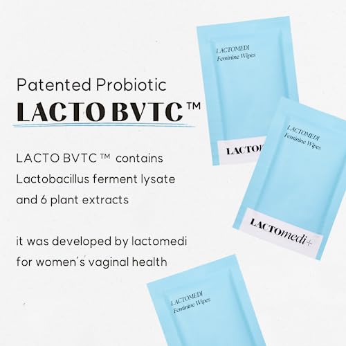 LACTOMEDI Feminine Wipes | Unscented Feminine Wipes | Individually Wrapped | pH-Balanced Feminine LACTOMEDI buy supplements canada