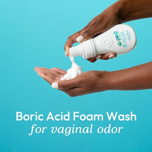 pH-D Feminine Health - Boric Acid Foam Wash - pH-Balanced, Paraben-Free, and Plant-based pH-D Feminine Health Support buy supplements canada