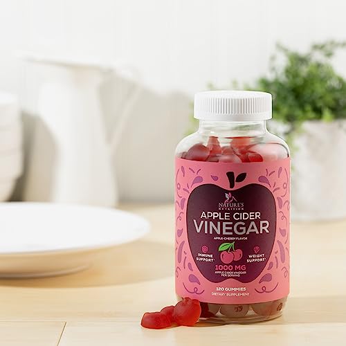 Vegan Apple Cider Vinegar Gummies | Max Strength 1000mg | Gelatin-Free, Vegan, Non-GMO Nature's Nutrition buy supplements canada