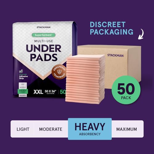 XXL Bed Pads, 5-Layer Disposable 30 x 36 Chucks Pee Pads for Incontinen Stack Man buy supplements canada