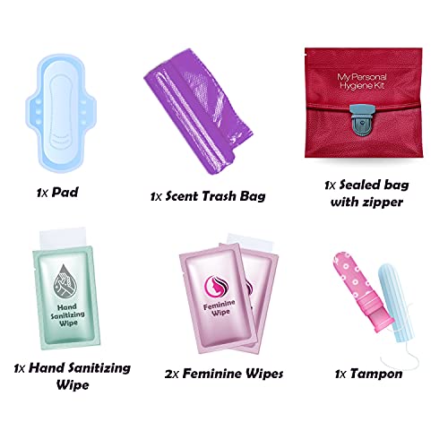 3 x Menstrual All-in-One Kits - Assorted Colors | Convenience on The Go | Single Period Kit Packs pH Advantage buy supplements canada