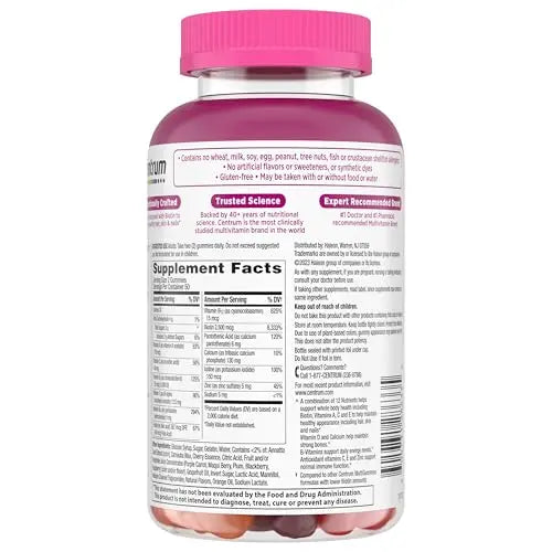Centrum Multivitamin Gummy, 100 Count (Pack of 1) Centrum buy supplements canada