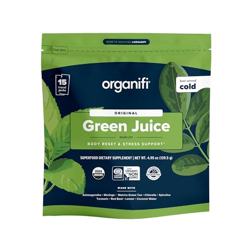 Organifi: GO Packs - Green Juice - Organic Superfood Supplement Powder - 15 Servings Organifi buy supplements canada