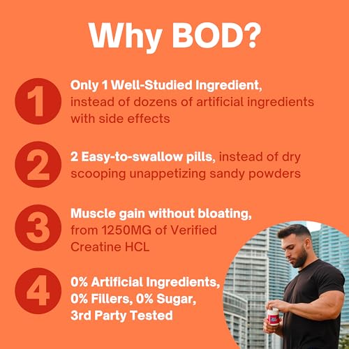 Creatine HCL Pills - Muscle Growth, Endurance, No Bloat, No Load, Not Flavored Goba Tea buy supplements canada