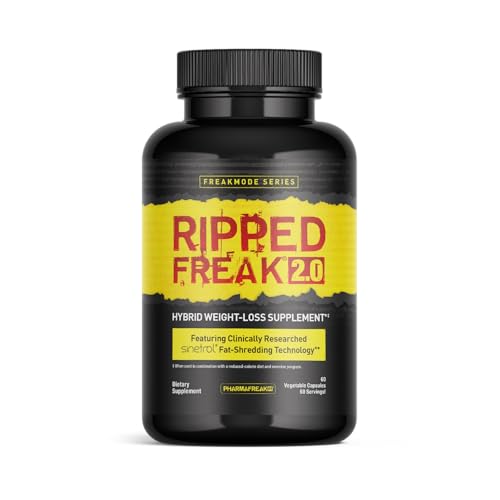 Pharmafreak Ripped Freak 2.0 - Hybrid Weight Loss Supplement - USA - 60ct (Bottle Only) Pharmafreak buy supplements canada