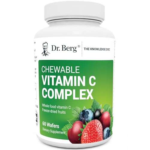 Dr. Berg's Vitamin C Complex Whole Food (60 Chewable) 100% Natural Vitamin C from Dr. Berg Nutritionals buy supplements canada