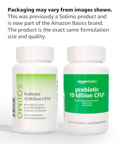 Amazon Basics Daily Probiotic, 10 Billion Active Cultures, Supporting Digestive and Intestinal Health, Capsule, 60 Count, Two Month Supply Amazon Basics buy supplements canada