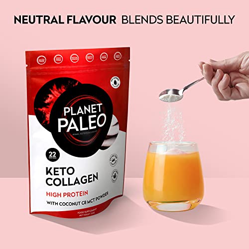 Planet Paleo Keto Collagen Powder (220g, 22 Servings) - Grass-Fed, High Protein Planet Paleo buy supplements canada