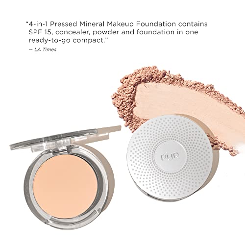 PUR Beauty 4-in-1 Pressed Mineral Makeup Powder Foundation with SPF 15 - Concealer & Finishing Compact Pressed Powder for Face - Buildable Medium to Full Coverage Foundation Powder (Blush Medium) PÜR MINERALS buy supplements canada