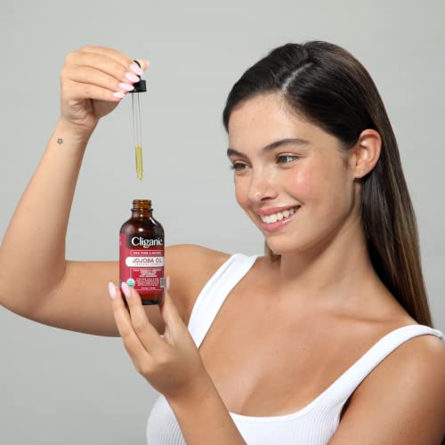 Cliganic Organic Jojoba Oil, 100% Pure (4oz) | Moisturizing Oil for Face, Hair, Skin & Nails Cliganic buy supplements canada