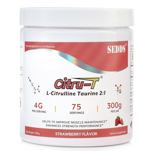 SEDDS Strawberry-Flavored L-Citrulline Taurine 2:1, L Citrulline Powder, Unflavored Vegan SEDDS buy supplements canada