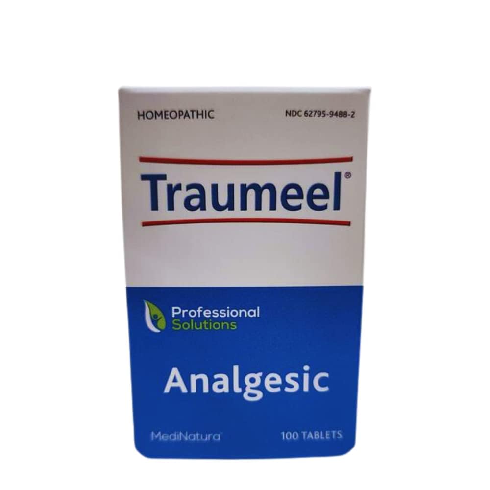 MediNatura Traumeel Homeopathic Arnica + 13 Active Ingredients for Muscle, Joint, Back, Arthritis, Injury, Exercise Related Pain & Soreness - Made in Germany - 100 Tablets MediNatura buy supplements canada