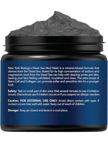 New York Biology Dead Sea Mud Mask for Face, Body | with Stem Cell and Collagen | Spa Quality Pore Refiner for Oily Skin NEW YORK BIOLOGY THE ULTIMATE COSMECEUTICALS buy supplements canada