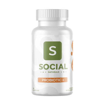 Social Naturals Daily Probiotic | 20 Billion CFU | Multi-Strain with Prebiotic + Postbiotic | Gut Health & Digestion Support | Vegan | 30 Capsules Social Naturals buy supplements canada