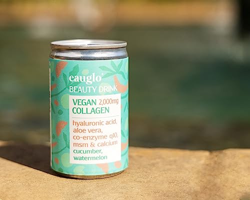 Eauglo- Cucumber & Watermelon Vegan Collagen Beauty Drink, Anti-Ageing & Radiant Skin EauGlo buy supplements canada