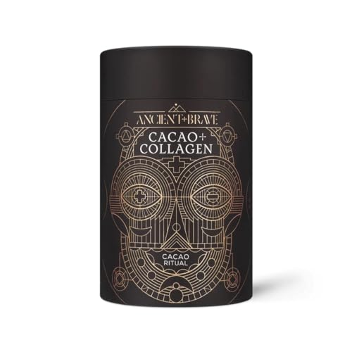 Ancient + Brave - Cacao + Collagen Powder 250g - Peruvian Raw Cacao Hot Chocolate with Grass-Fed Hydrolysed Bovine Collagen Ancient + Brave buy supplements canada