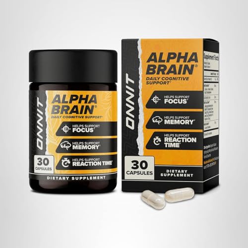 ONNIT Alpha Brain Nootropic Brain Supplement for Focus, Memory, Mental Clarity, Cognitive Support with L-Theanine and Vitamin B6, 30 Count Capsules ONNIT buy supplements canada