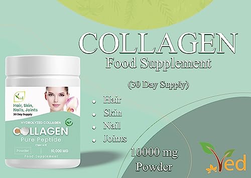 Collagen Peptides Powder Supplement, Support Joint, Bone, Skin, Muscles, Hair, Nail Growth Ved buy supplements canada